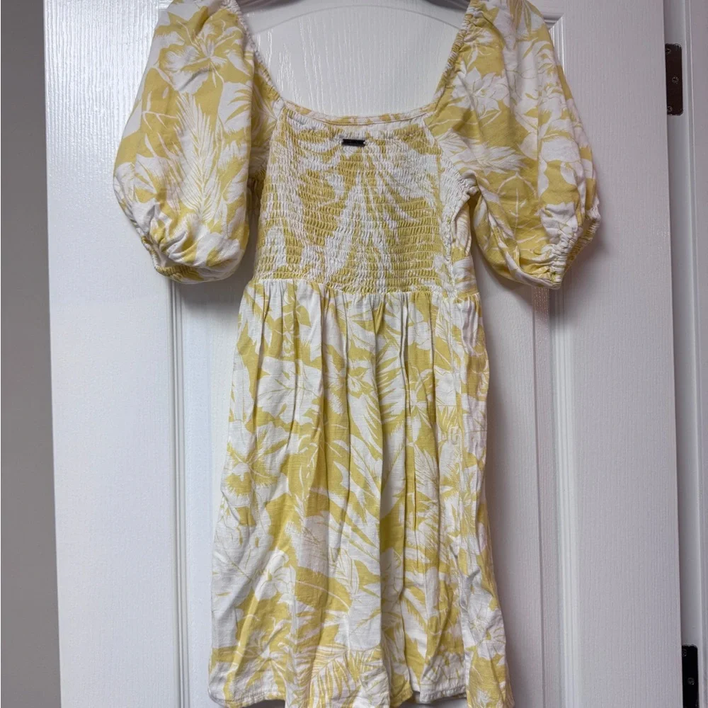 Billabong - Yellow and White Floral Dress - Picture 4 of 6